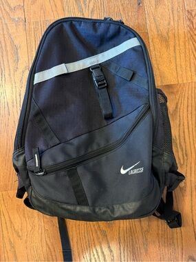 Nike Max Air Lacrosse Backpack – Black – 36L Gear Bag